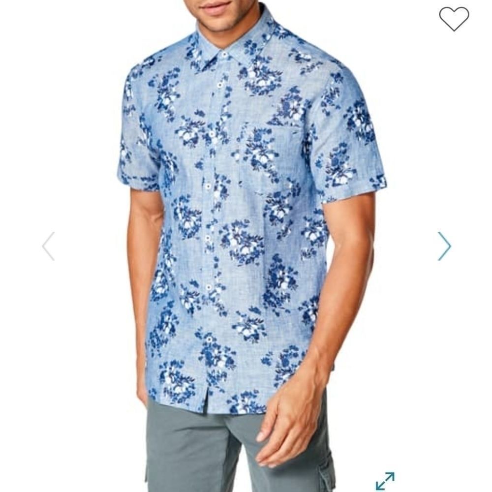 Slim Fit Short Sleeve Linen shirt by Goodman Brand